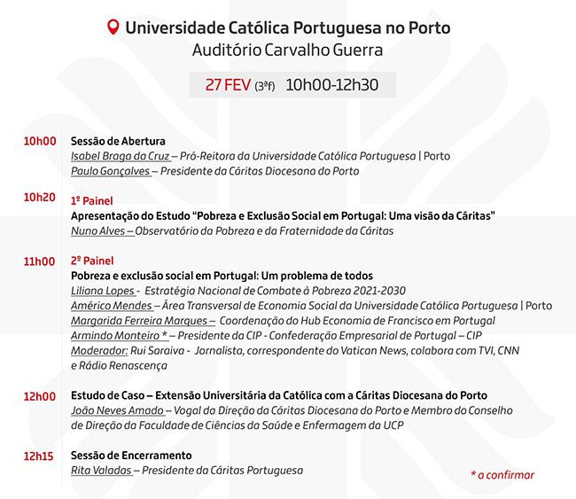 Programa Conferência “Portugal sem Pobreza: desafios e oportunidades”